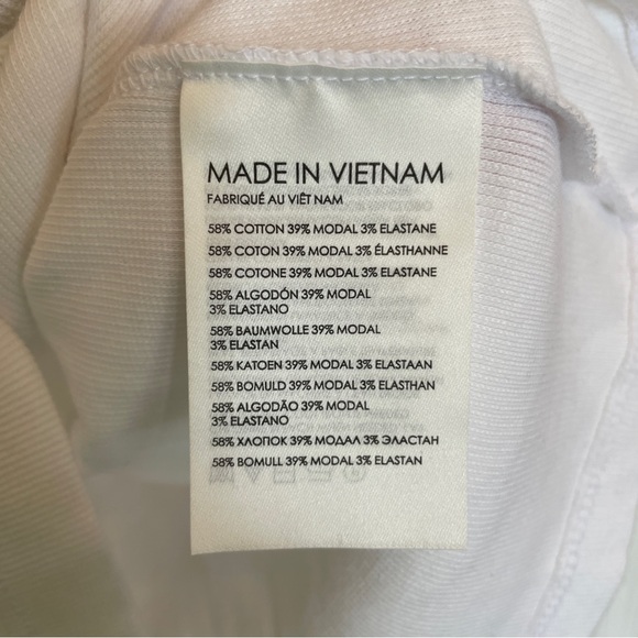 Club Monaco Ivory Ribbed Racerback Tank - Picture 5 of 8